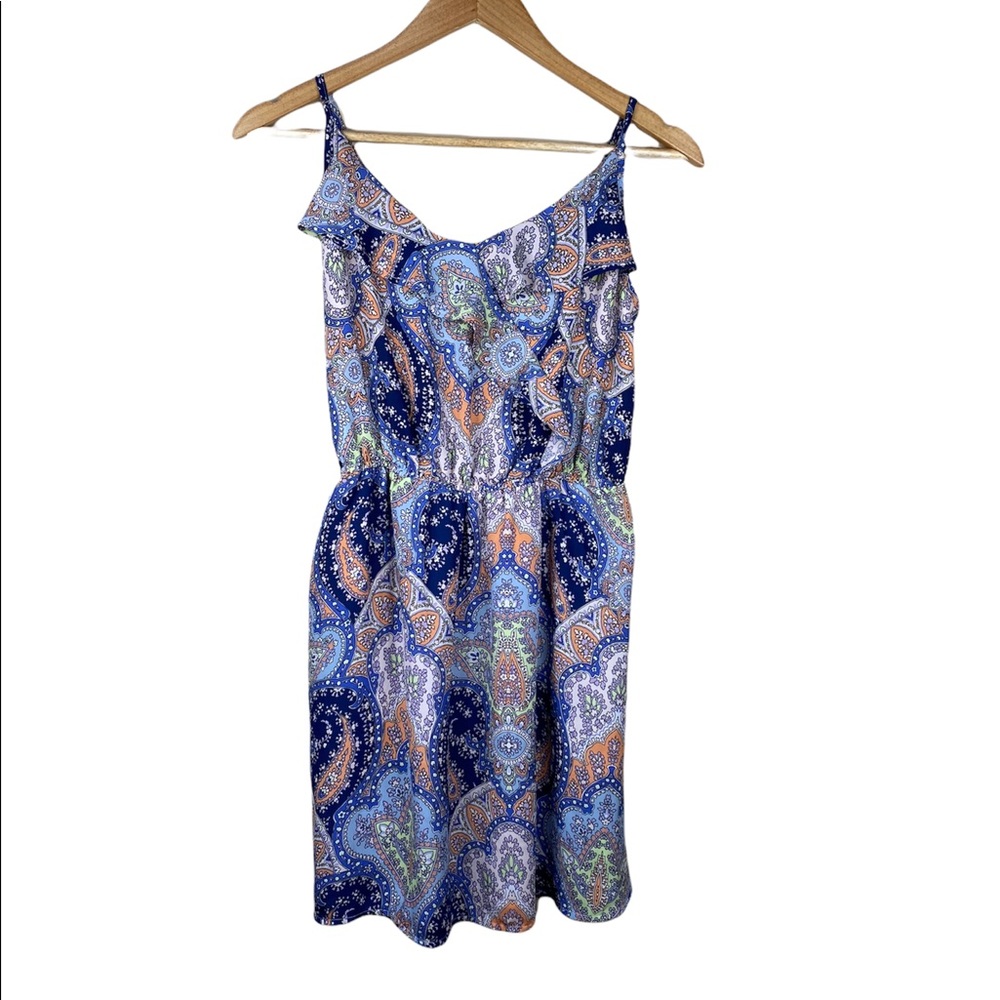 Cotton On Multicolor Paisley Print Sundress Spaghetti Strap Womens Size Medium